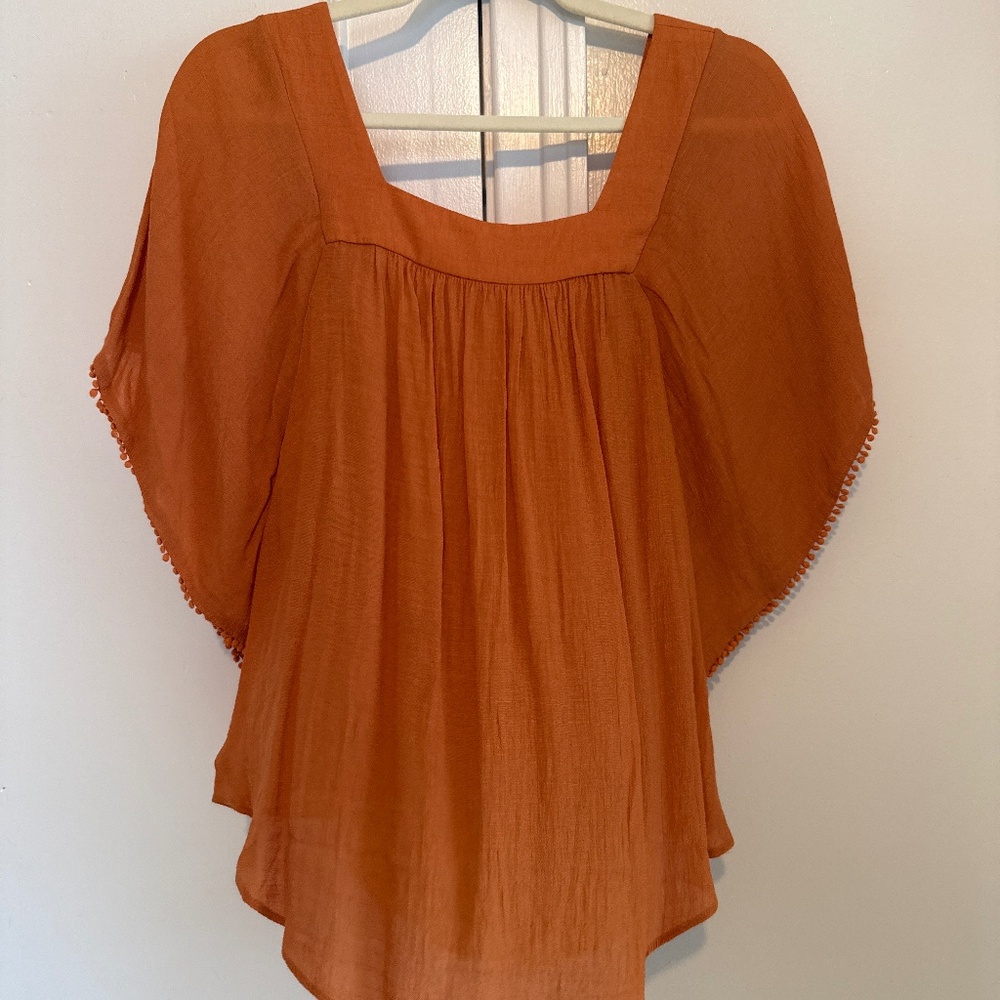 LC Lauren Conrad Orange Top